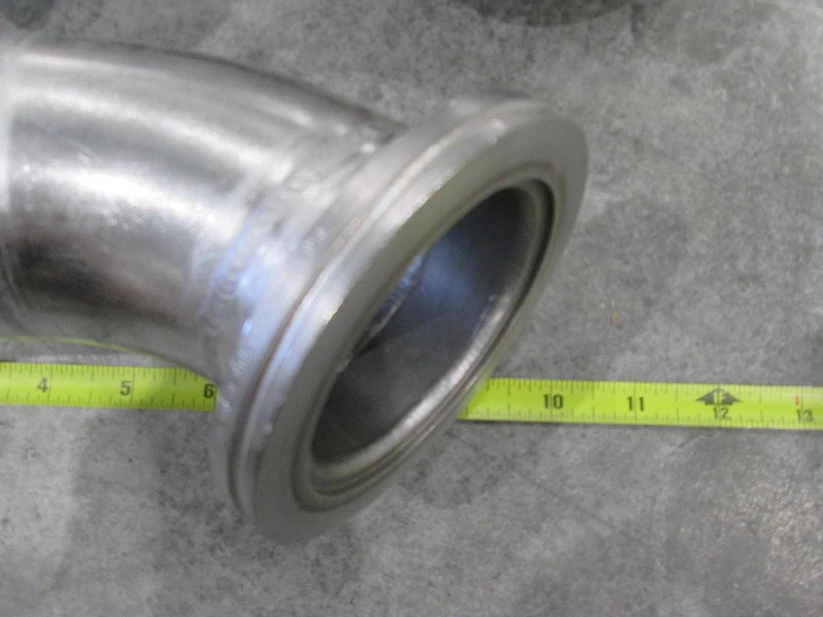 Used ISO80-ISO80 Stainless Steel Elbow Adapter, Used, Lot of 2