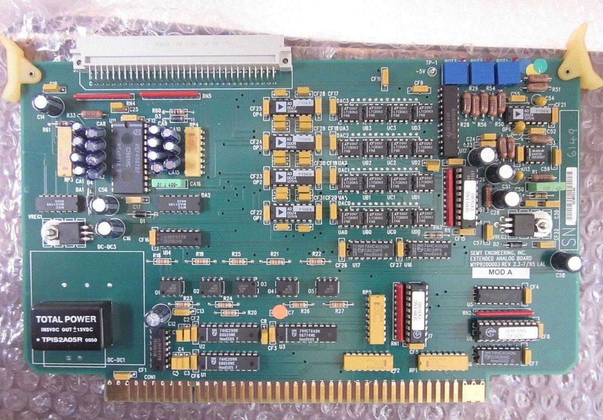 SEMY ENGINEERING MYP9200003 REV:2.3 7/95 LAL EXTENDED ANALOG BOARD