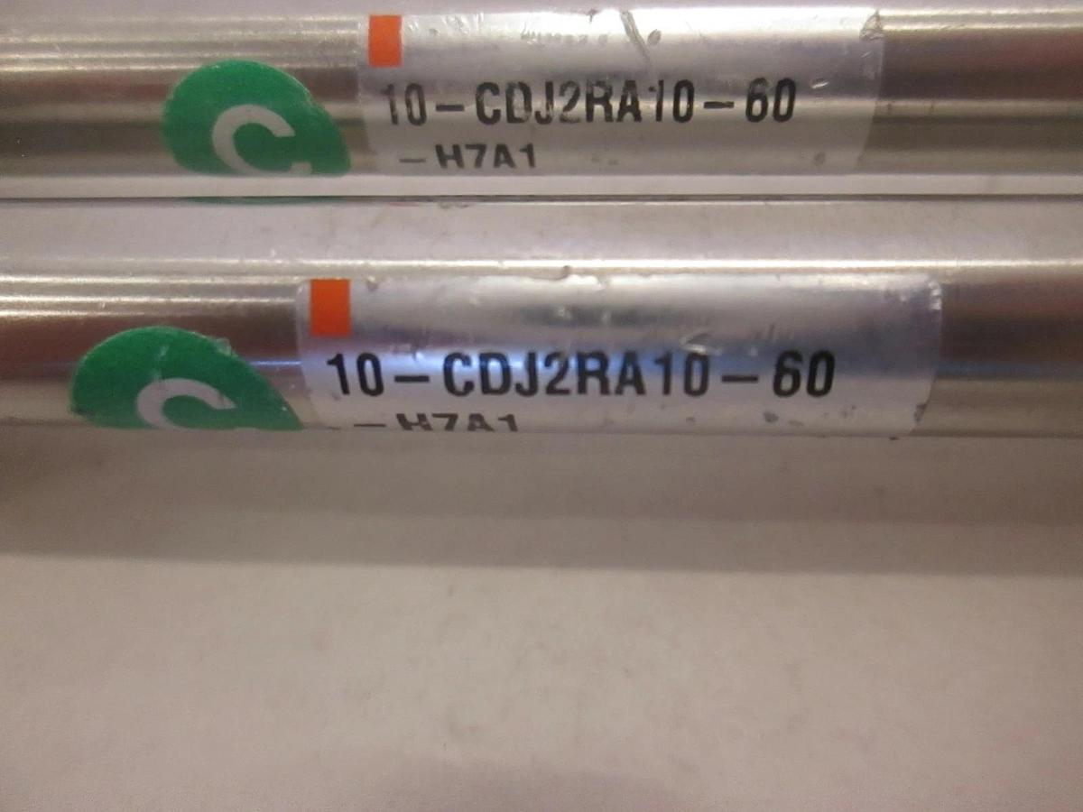 Used SMC, 10-CDJ2RA10-60, Single Act Cylinder, Used, Lot of 2