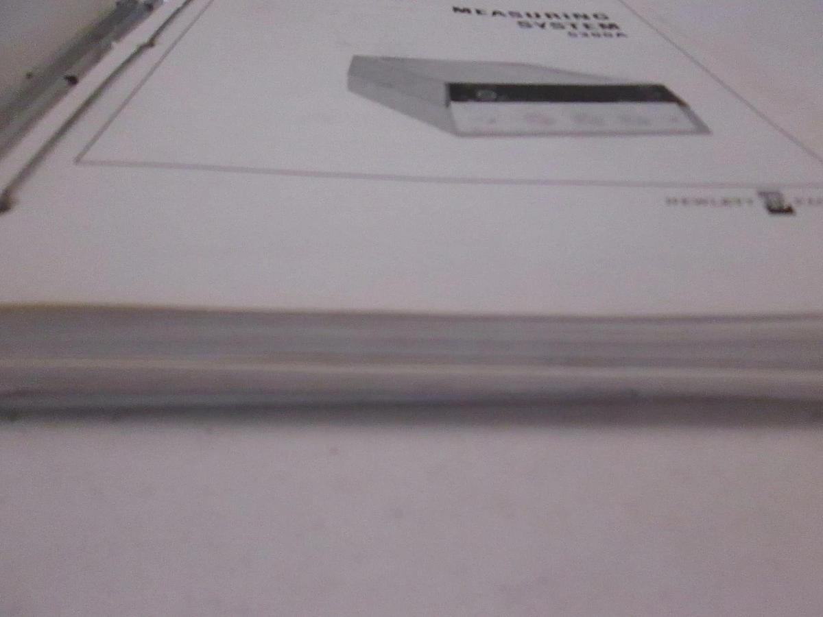 Used HP Measuring System 5300A Operating and Service Manual, Used