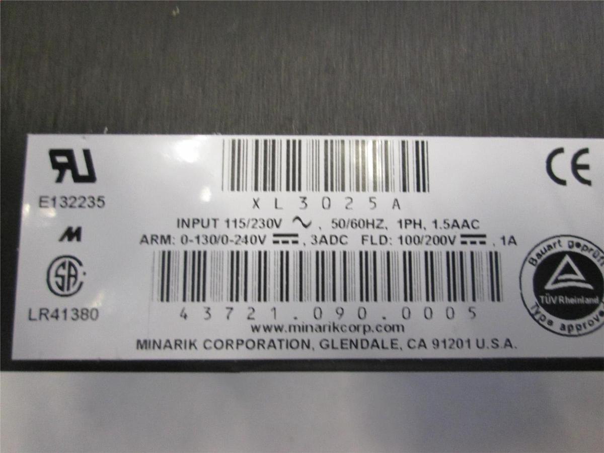 Used Minarik, LR41380, Motor Controller, 115/230 V, 50/60Hz, New
