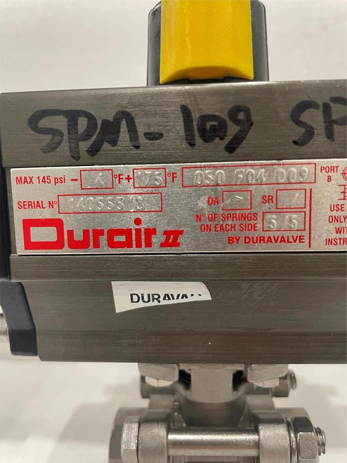 Used Duravalve Inc. Assy, Durair II, 050 F0A D09, Used