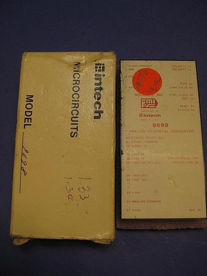 Used Intech 9698 Analog-to-Digital Converter, Tested