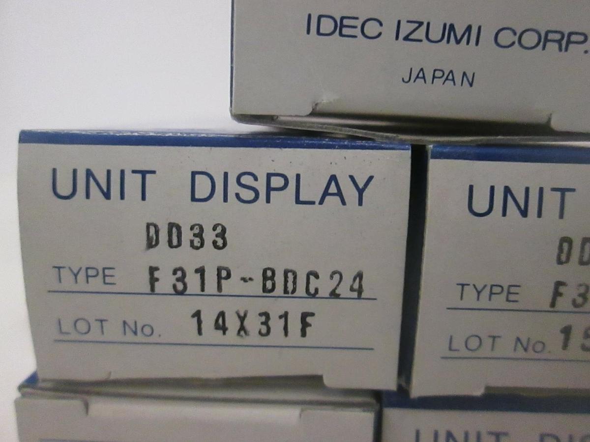 Idec, Display Module, DD33-F31P-BDC24, New, Lot of 5
