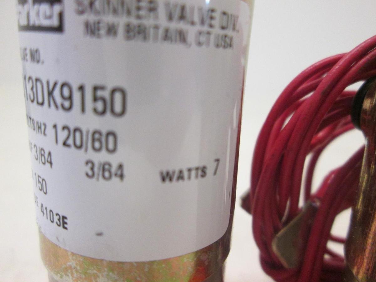 Parker, Solenoid Valve, B13DK9150, 3/64 Orifice, 150 PSI, 120V, New, Lot of 2