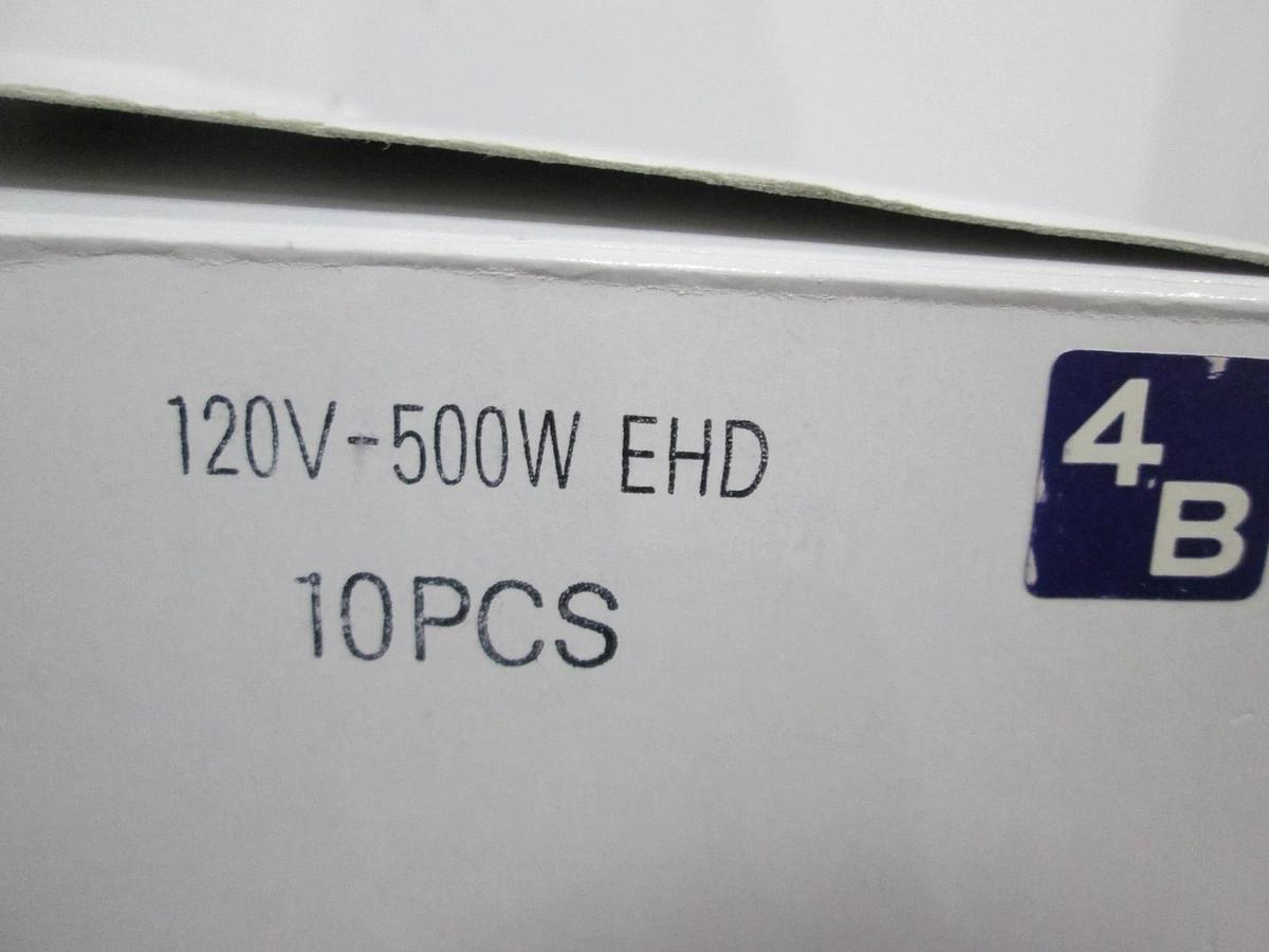 Used Ushio, 120V-500W EHD, Halogen Lamp, New, Lot of 10