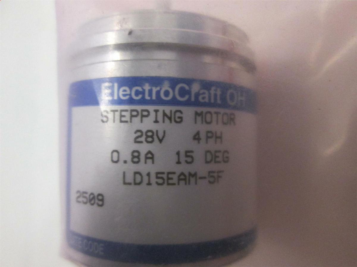 Used Electrocraft, Stepping Motor, LD15EAM-5F, New, Lot of 2
