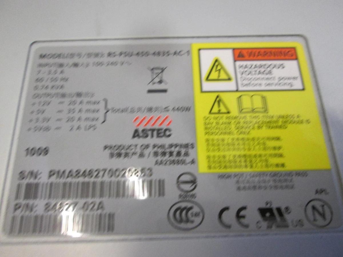 Used ASTEC, RS-PSU-450-4835-AC-1, Power Supply, Used