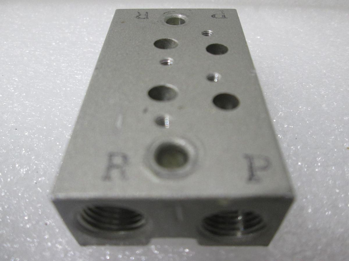 SMC, 2 Position Manifold Block for Valve, New