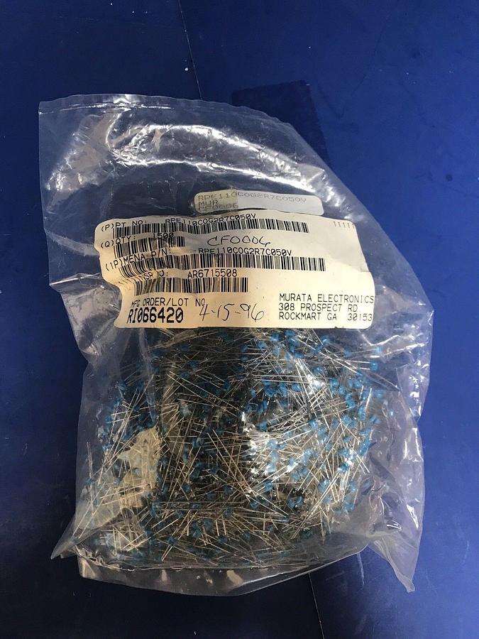 Used RPE110COG2R7C050V Murata Capacitors, Lot of 1500