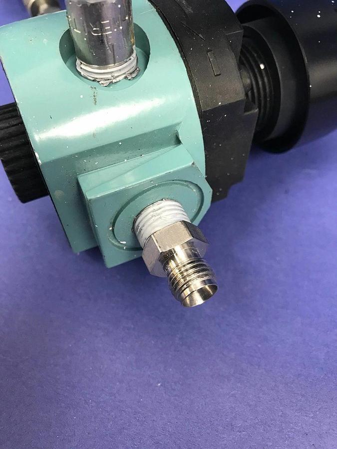 Used Wilkerson R16-02-000A  Regulator Assy w/  Nupro 6LV-DAVR4-P-GR Valve, Used