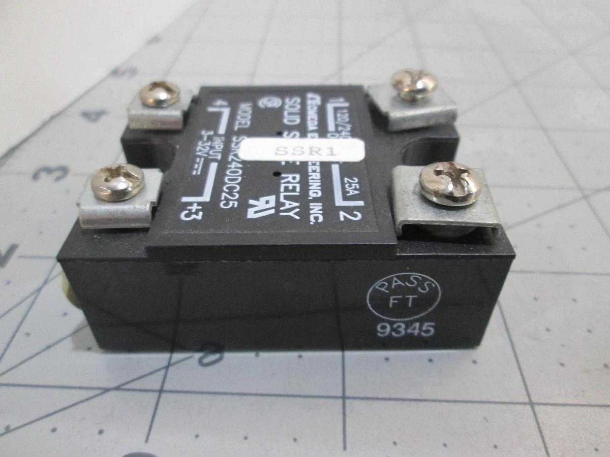 Used Omega, Model SSR240DC25, Solid State Relay, Used