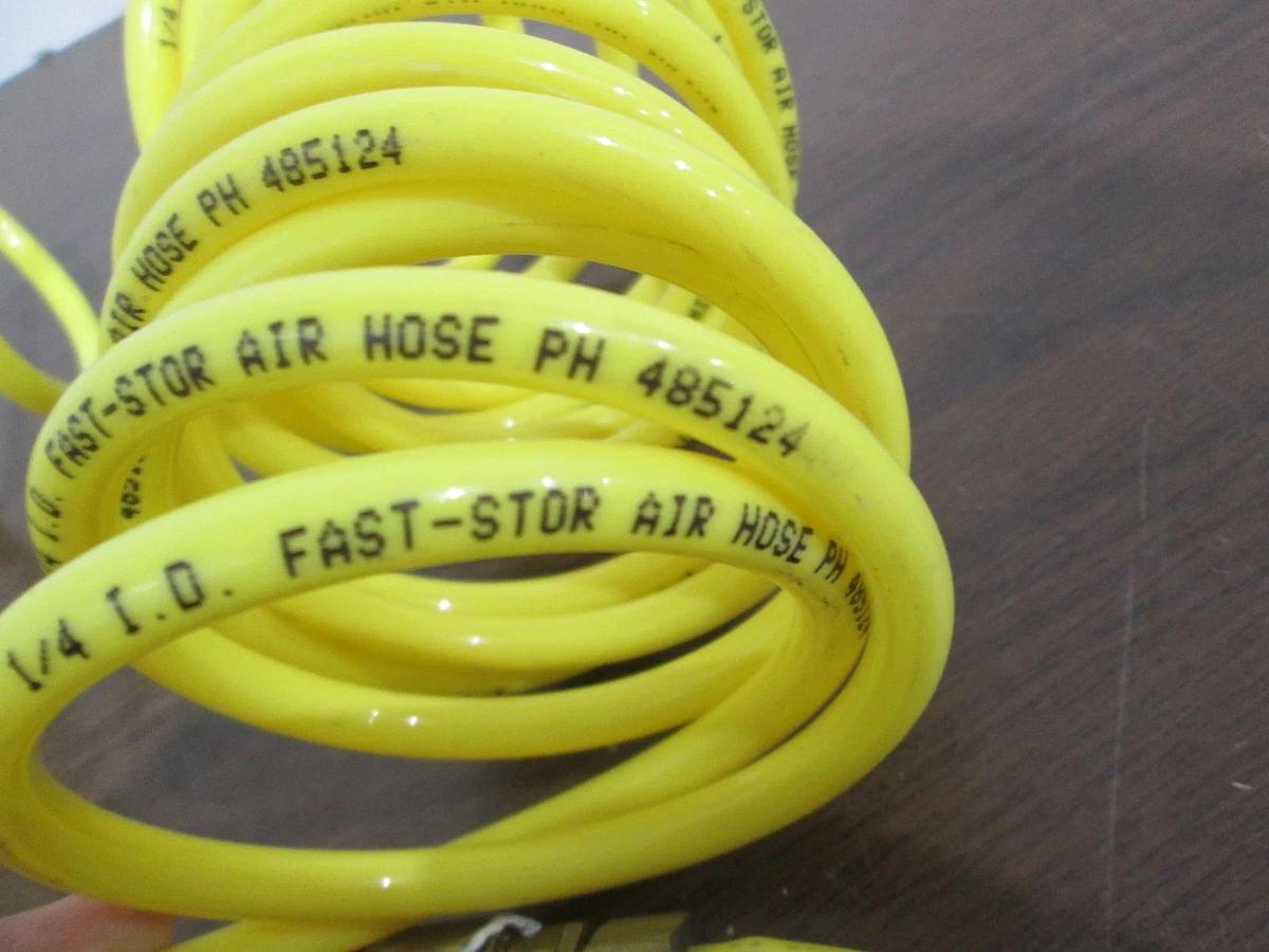 Used Fast-Stor, 1/4 I.D, Yellow Air Hose, 485124, Used