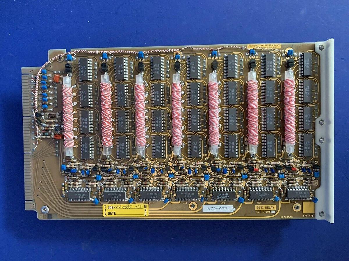Used Tektronix 2941 Delay PCB Assy, 672-0771-00
