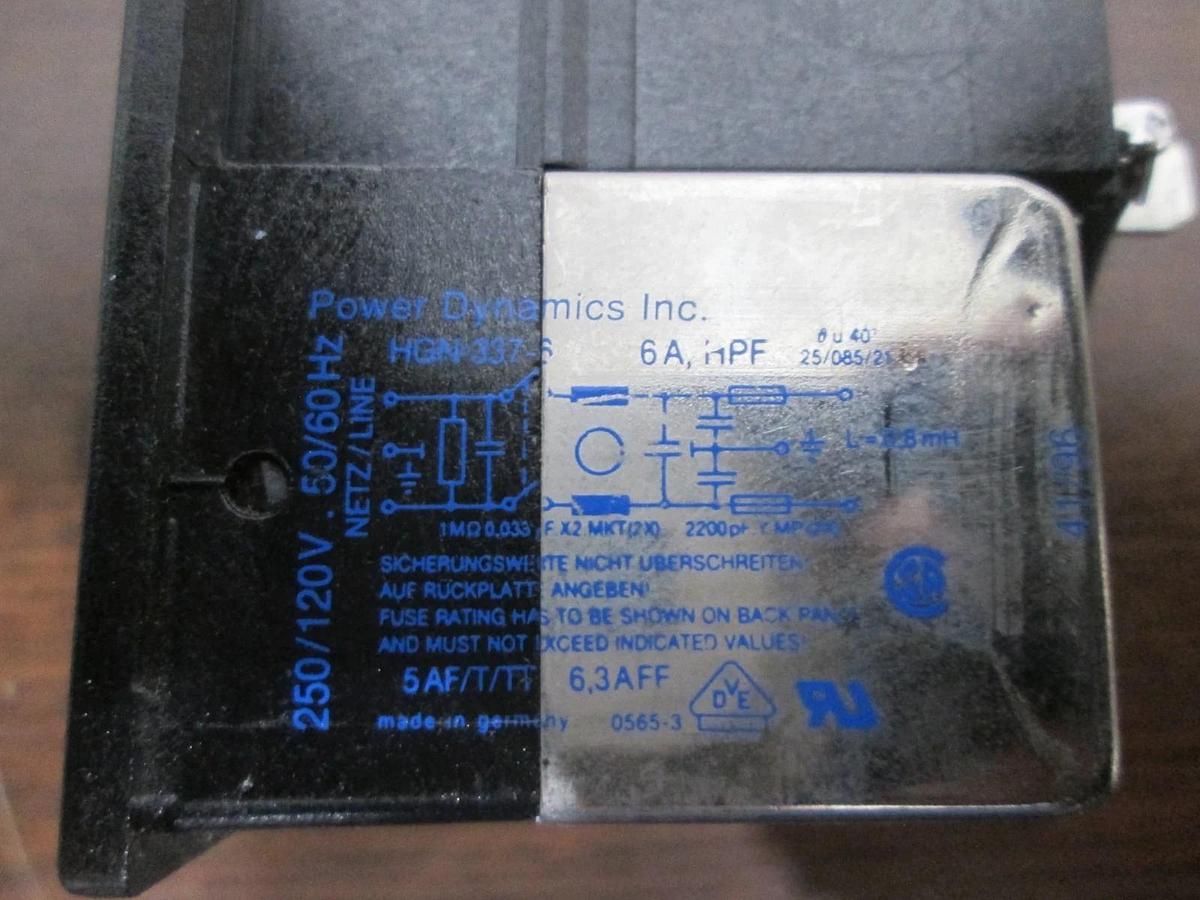 Used Power Dynamics Inc., HGN 227-6, Power Entry Module, Used, Lot of 2