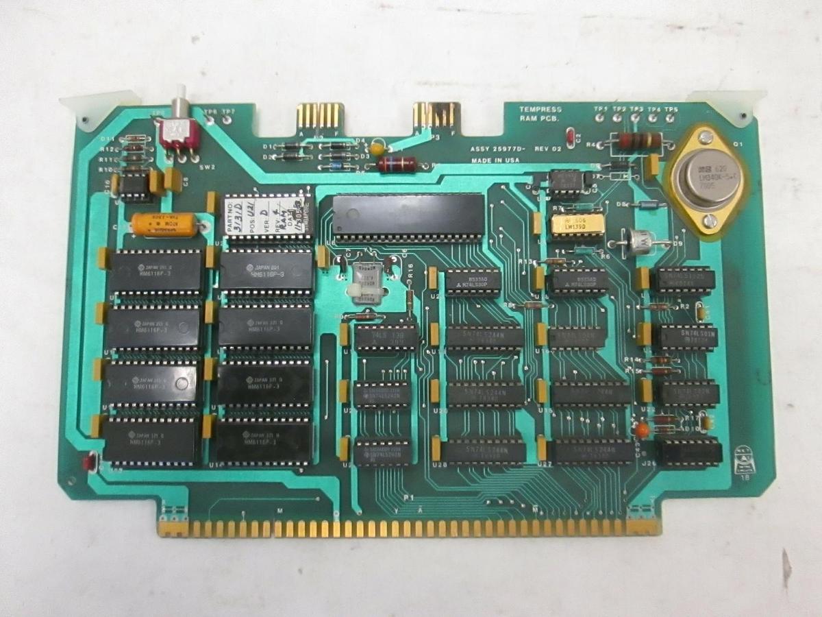 Used Tempress Ram PCB, 25977D, Working When Removed, Used