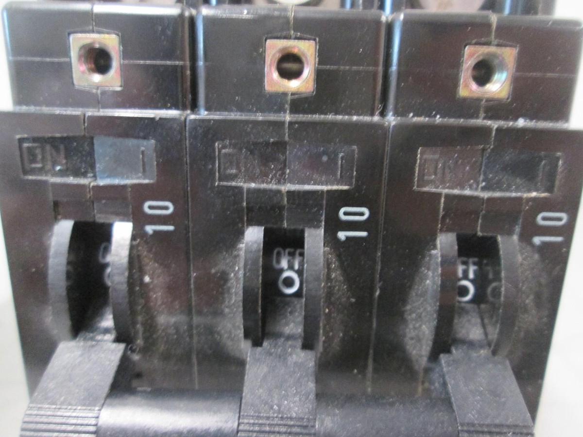 Used Airpax, IELHR111-26268-10-V, 10A, Circuit Breaker, 3 Pole, Used