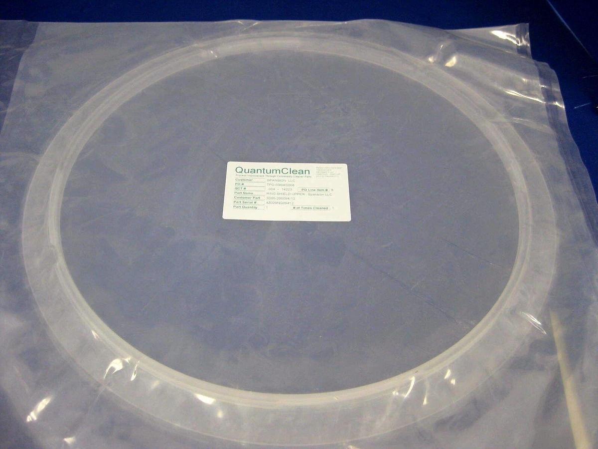 Used TEL Tokyo Electron Quartz Upper Shield Ring, 3D05-200094-12, New