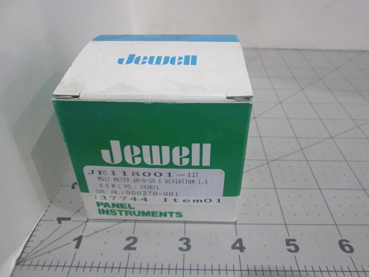 Jewell, MSIT Meter, 30-0-30 C Deviatoin 1.5, JE118001-127, New
