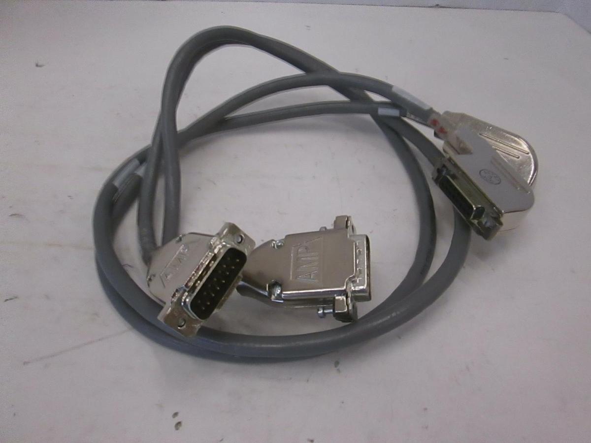 Used 9700-3185-01 Wire Cable Assy with 15 Pin Amp Connector, Used, Lot of 2