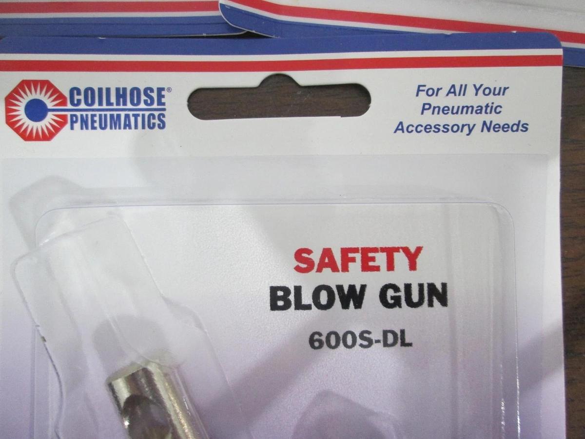 Used Coil Hose Pneumatics, 600S-DL, Safety Blow Gun, New, Lot of 5