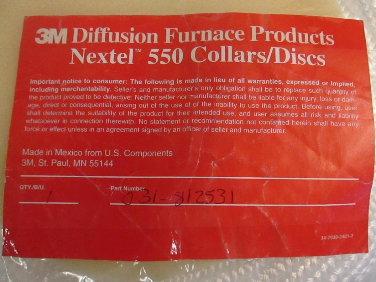 3M Diffusion Furnace Products, Nextel 550 Collar, 031-812531, 2" X 7" X 11"
