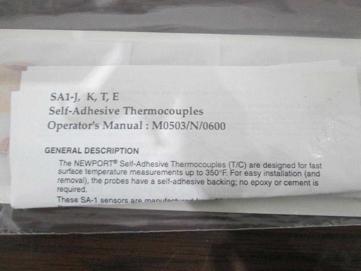 Newport, .010 Dia., TC Probe SLF-ADH-BKG-Chrom-Alum 36", New, Lot of 5