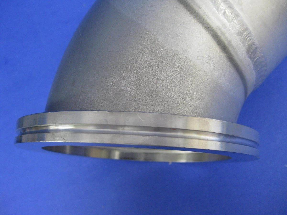 Used Stainless Steel Double Elbow Vacuum Pipe 90°/45°, ISO-100