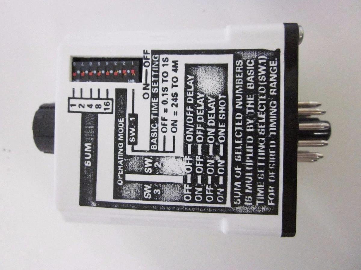Used Magnecraft Electric W211PROGX-1 Programmable Time Delay Relay, Lot of 2 Used