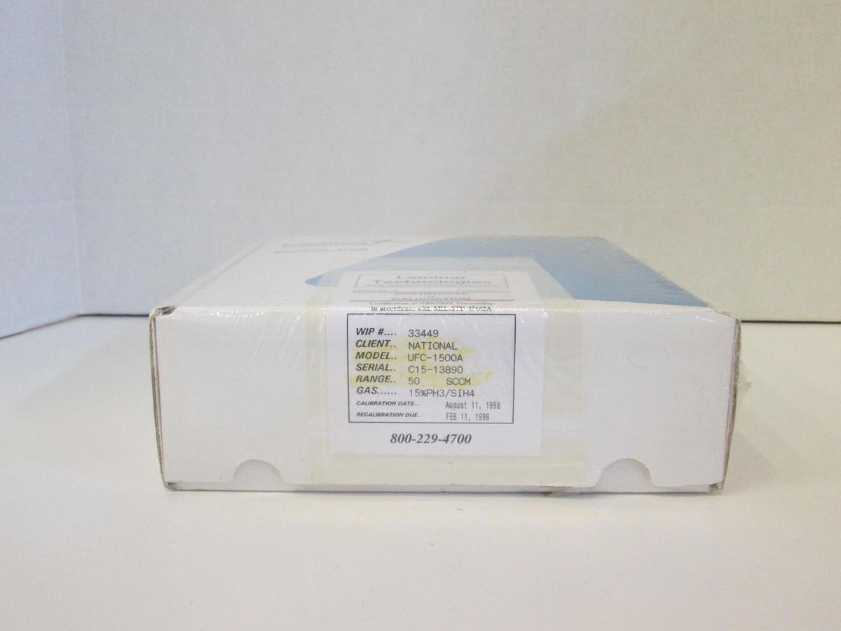 Used Unit UFC-1500A, Mass Flow Controller, 15%PH3/SIH4, 50 SCCM, 1/4" MVCR, Refurb