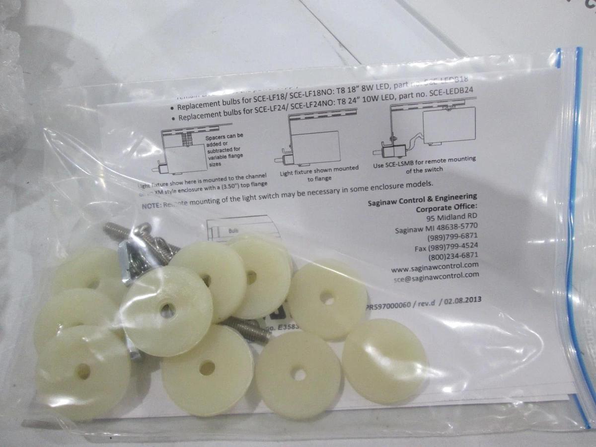 Saginaw Control, SCE-LF24NO, Cabinet Light Fixture, New
