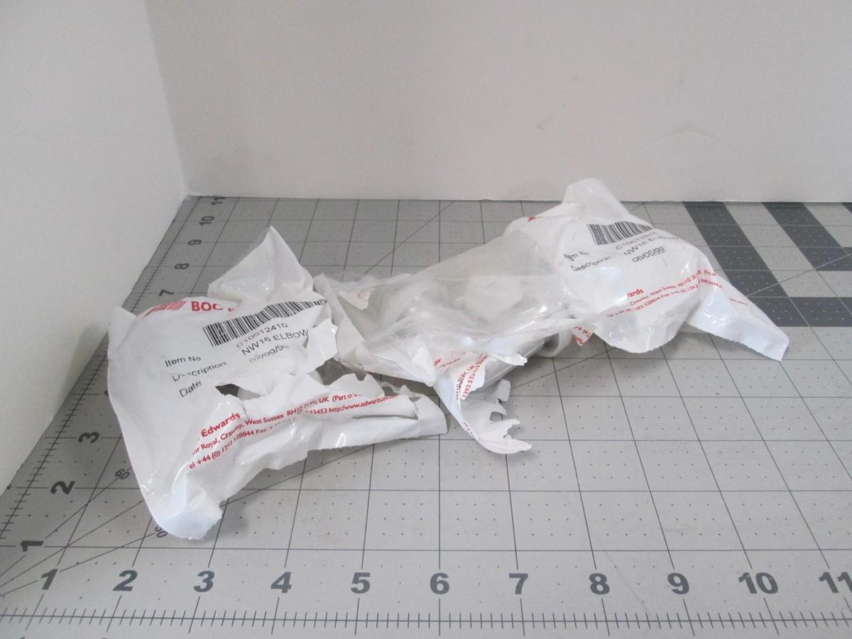 BOC Edwards, NW16 Elbow, 90 Degree Elbow, New, Lot of 3