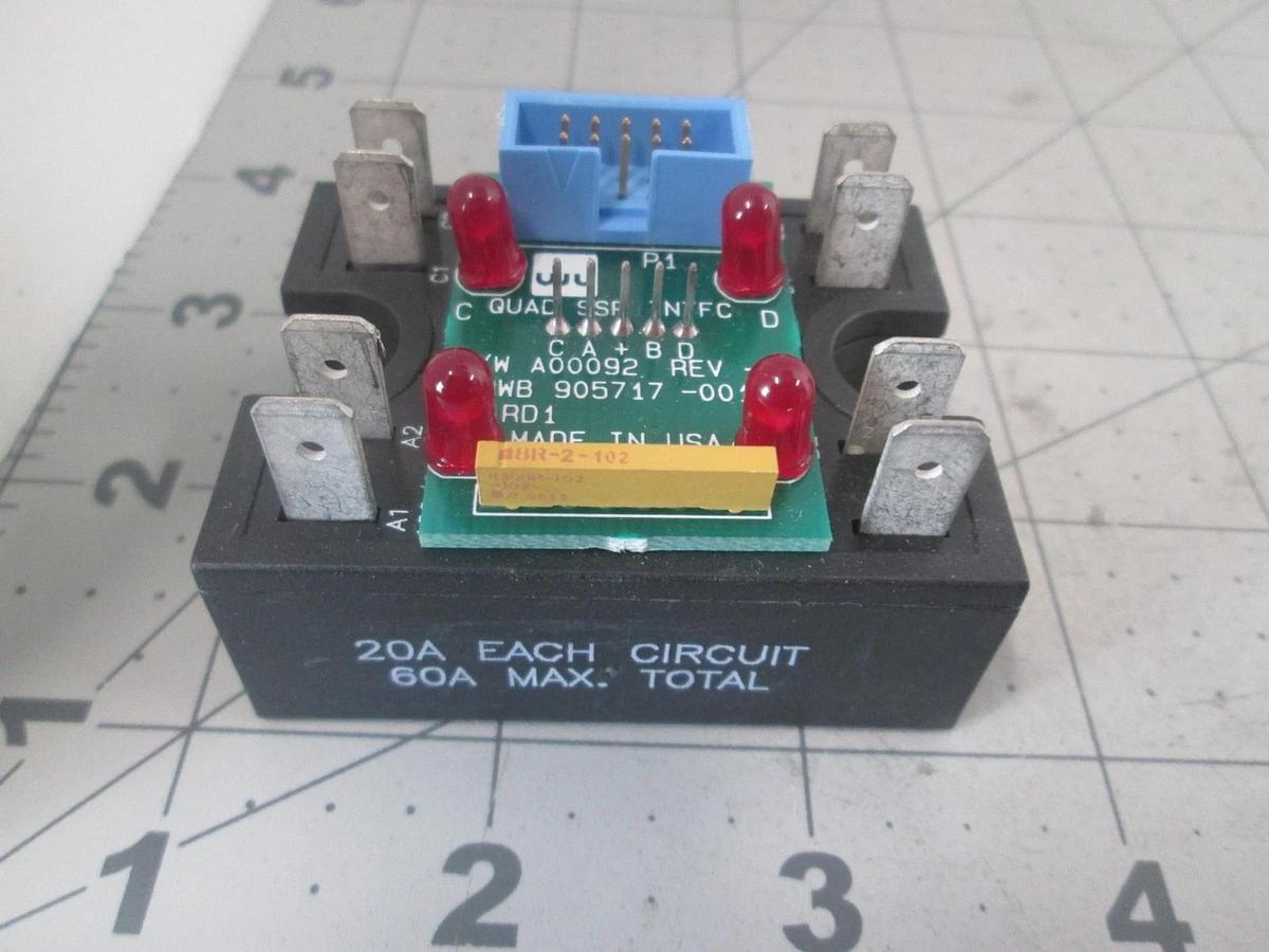Watkins Johnson, 905718-001, Quad SSA Relay Interface, PCB Assy, New