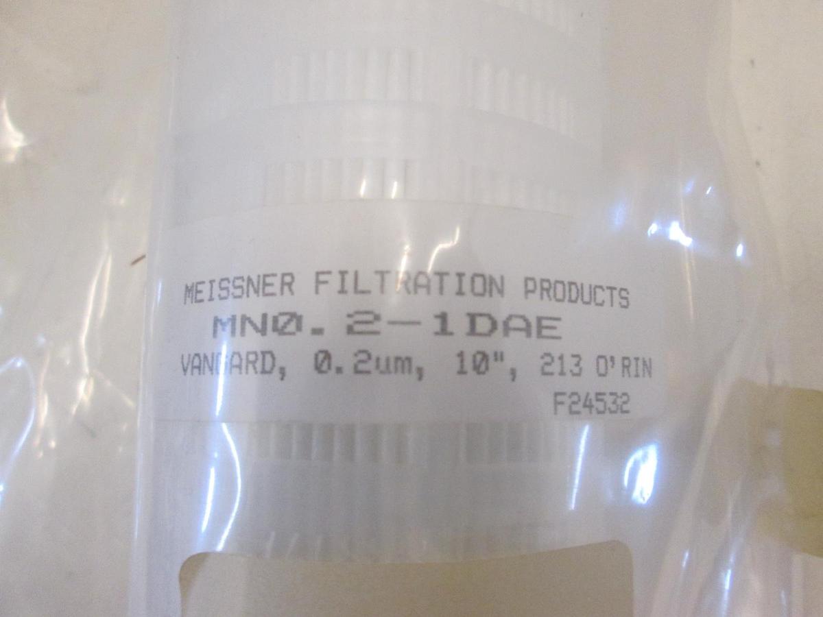 MEISSNER FILTRATION PROD, MNO.2-1DAE, FILTER,VANGARD,0.2um, 10", 213 O-RING, New