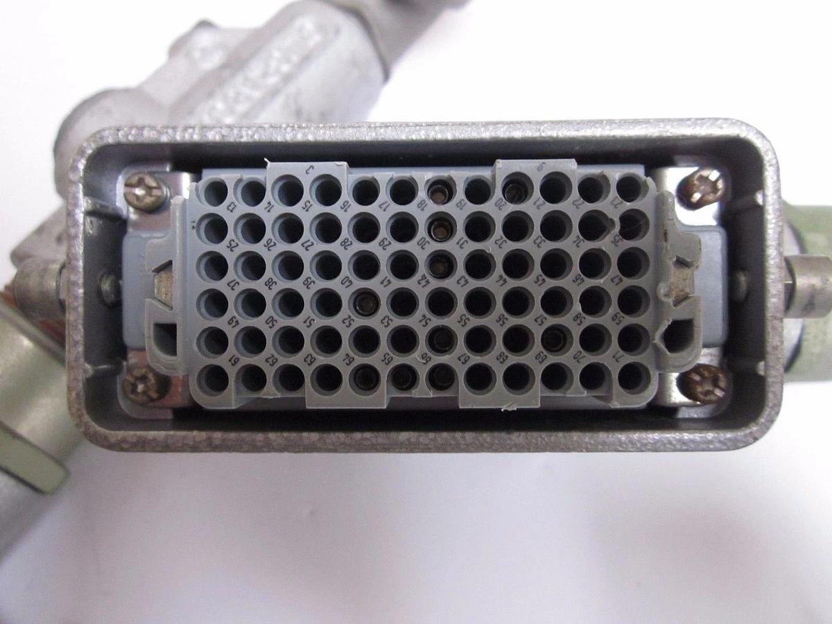 Used Harting Han-DD 72F Crimp Terminal Connector, 72 Cont., Fem w/ Housing - Lot of 3