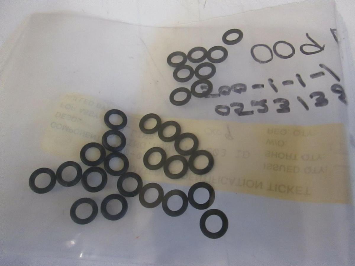 Used 5400-0001-1009, Black O-Ring, Buna 203ID, Lot of 22, NIP