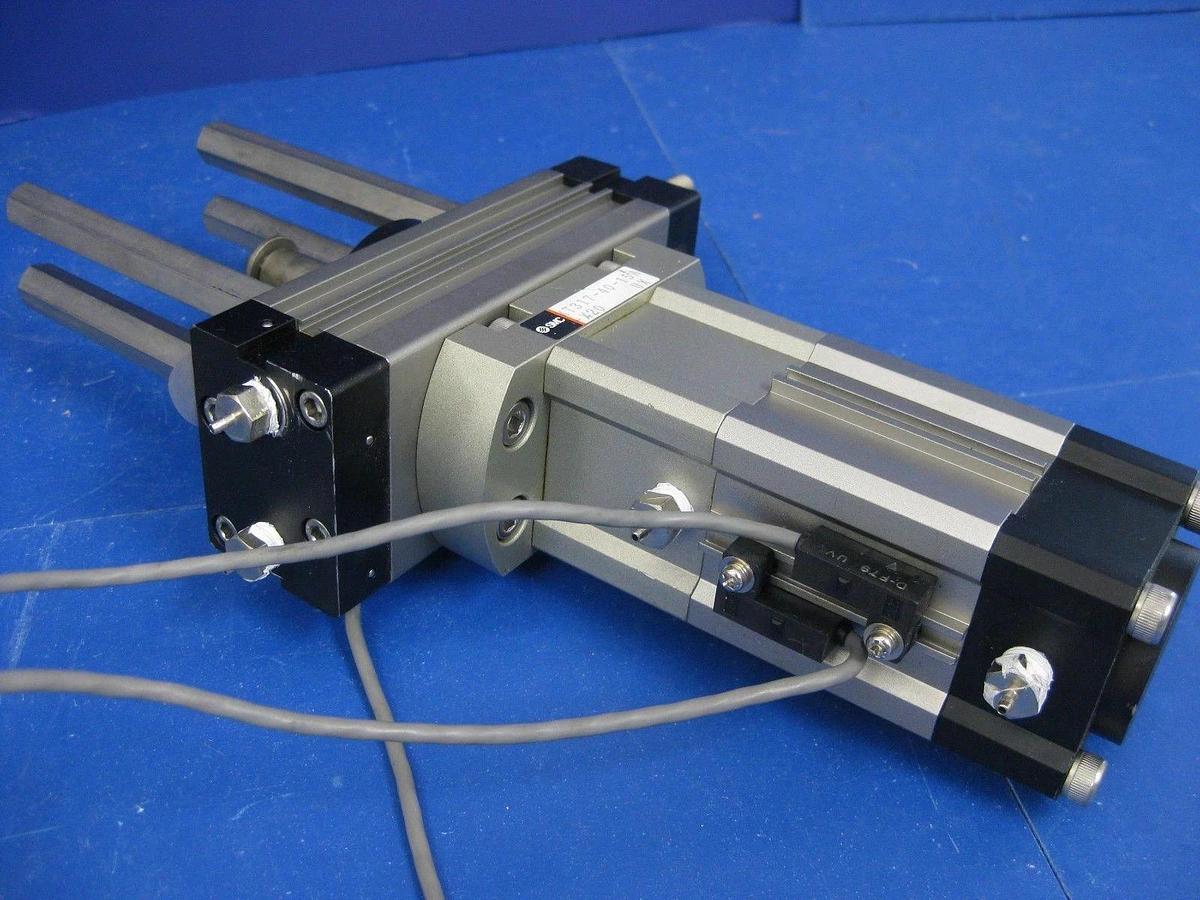 Used SMC Pneumatics SC317-40-15A Rotary Actuator Cylinder, 40mm Bore, 15mm Stroke