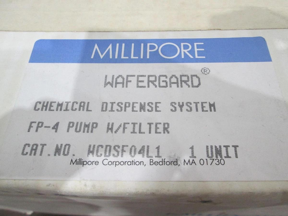 Millipore, WCDSF04L1, Wafergard Chemical Dispense System FP-4 Pump w/ Filter New