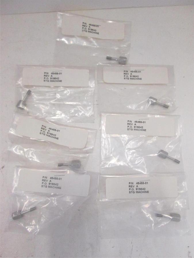 STG MACHINE THUMB KNOB SCREW, 45455-01, New, Lot of 7