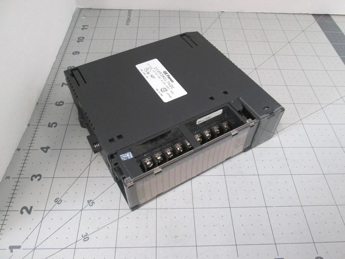Used GE Fanuc, IC693MDL740C, PLC Output Module, 12/24VDC, 0.5A, Used