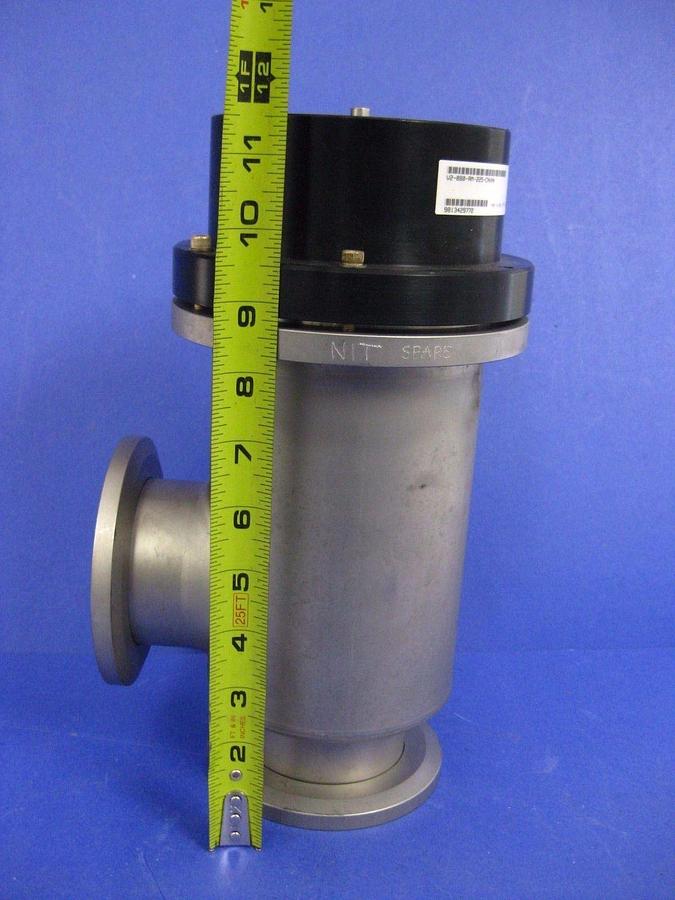 Used MKS HPS V2-840-AM-225-CLVNH Bellows Sealed Vacuum Valve, Right Angle, 3" Used
