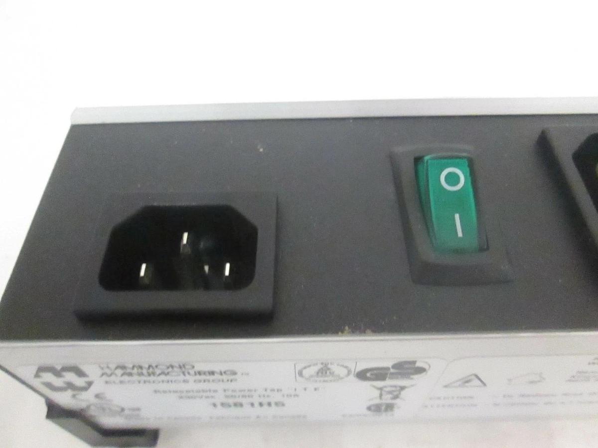 Used Hammond Manufacturing Power Strip 1581H5, New