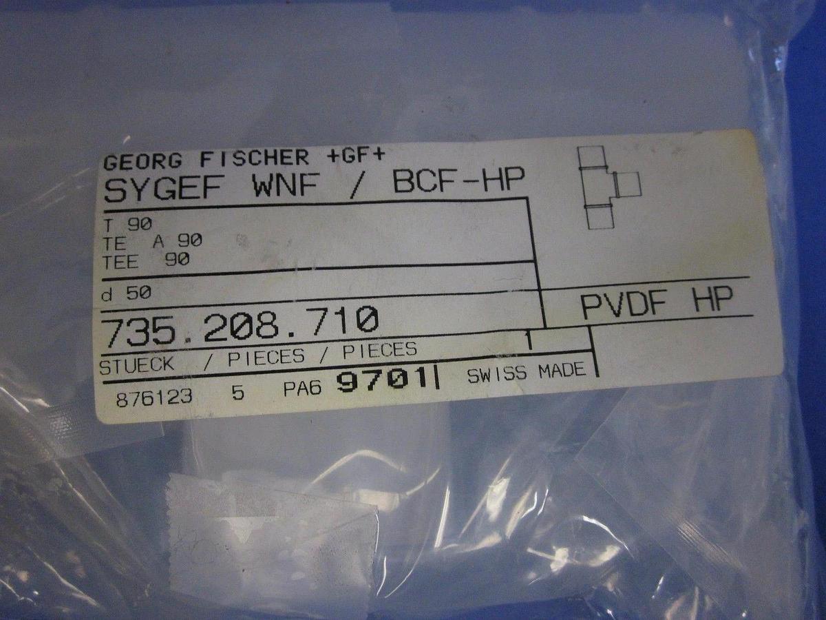 Used Georg Fischer + GF+  High Purity TEE PVDF 50 S8/PN16
