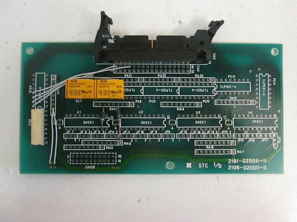 Used TEL Tokyo Electron 2181-020011-11 / 2108-020011-11 STC I/O, PCB Assembly, Used