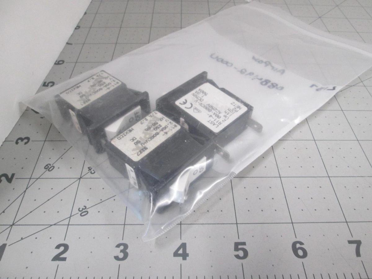 Airpax, 2.00A-B06CV-V, Circuit Breaker, Single Pole, New, Lot of 3