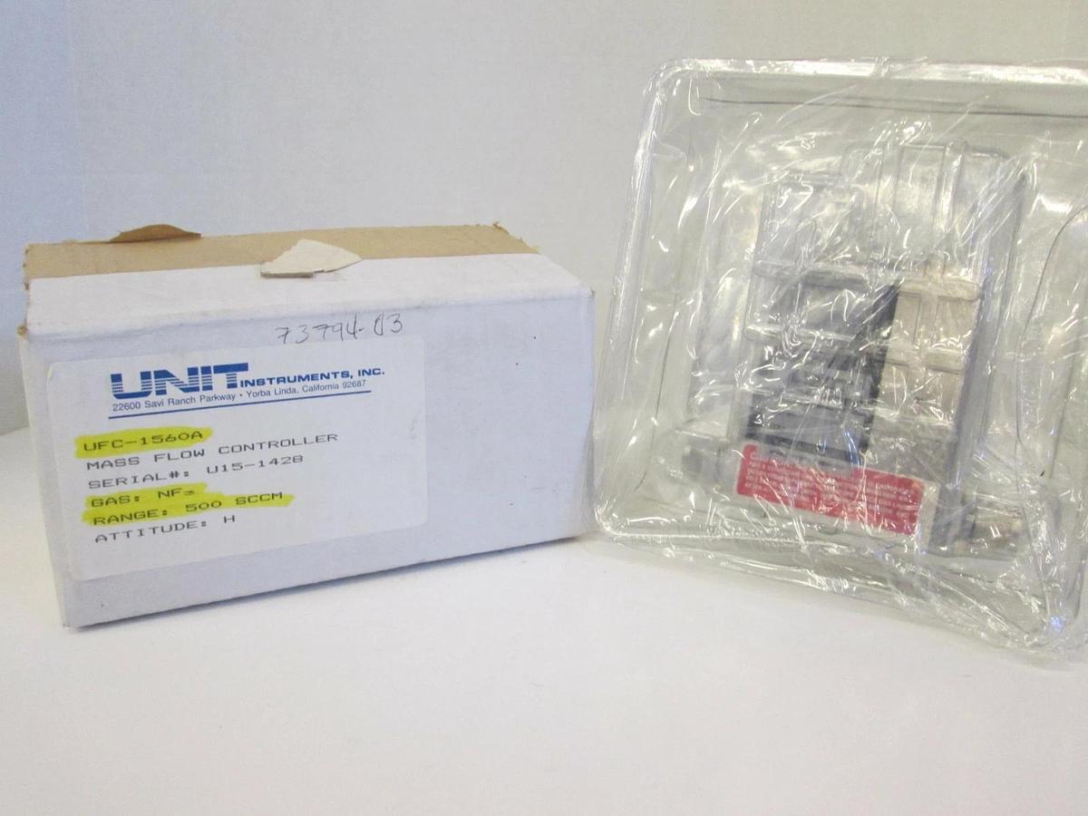 Used Unit UFC-1560A, MFC, Mass Flow Controller, NF3, 500 SCCM, 1/4" VCR, Used
