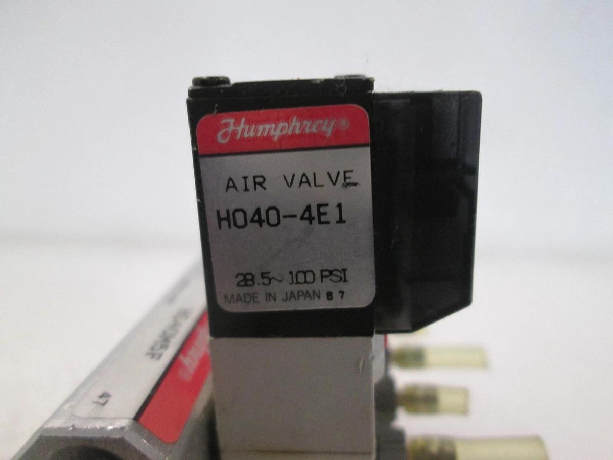Used Humphrey, H040-4E1, 4 Valve Block Assy w/ H040M5F, Used