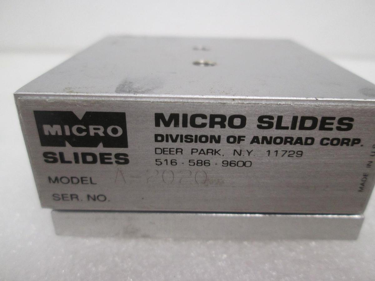 Used Micro Slides, A-2020, Linear Slide, Used