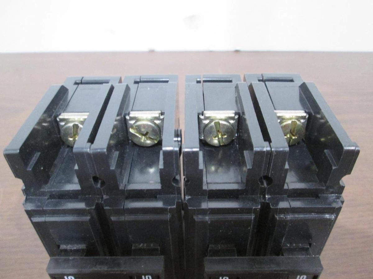 Used Cutler Hammer, 10A, 2 Pole Quicklag Circuit Breaker, HACR Type, Used, Lot of 2