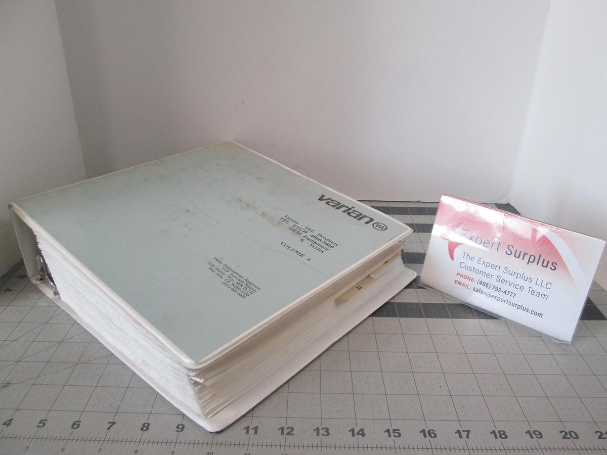 Used Varian, TEL Etch 4000/5000, OEM Equipment K-Series, Volume 4, Used